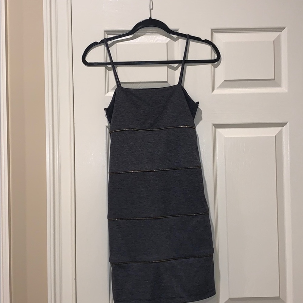 CW Designs Dress with Zip Accents & Matching Shawl
